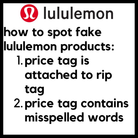 lululemon athletica Pants - PSA - How to Spot Fake Lululemon Products from Resellers